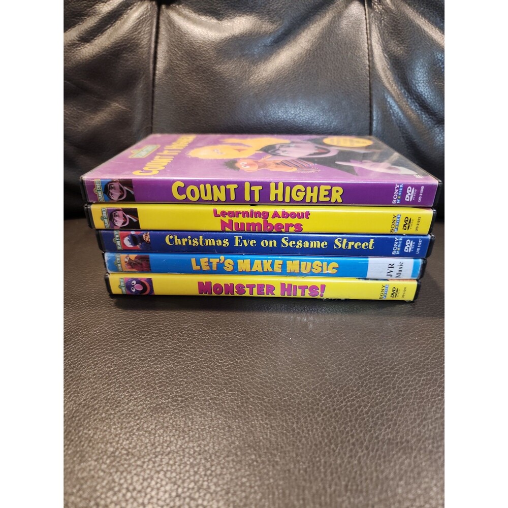 Sesame Street DVD Lot of 5 - Music, Counting, Christmas